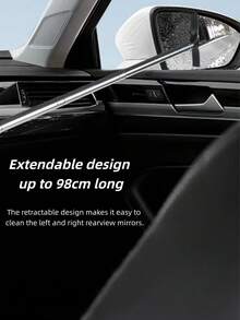 1pc Multifunctional Car Rearview Mirror Retractable Windshield Wiper, Windshield Washer, Window Cleaner, Front Windshield Wiper Brush, Car Rearview Mirror Wiper, Retractable Multifunctional Wiper, Retractable Car Window Cleaner, Glass Cleaning Brush Wiper - Multicolor - View 6