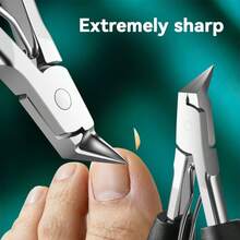 New High-Quality Stainless Steel Eagle Beak Pliers - Versatile Portable Ingrown Toenail / Onychomycosis Specialized Thick & Hard Nail Clipper, Sharp & Durable Manicure Essential Tool - Black - View 4