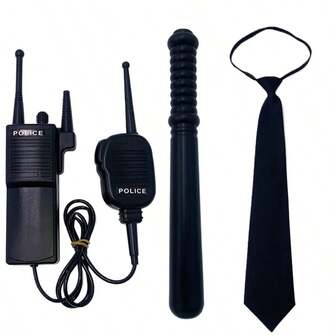 3pcs Cosplay Accessories, Party Role Play Costume Props, Sexy Uniform Hat Decor