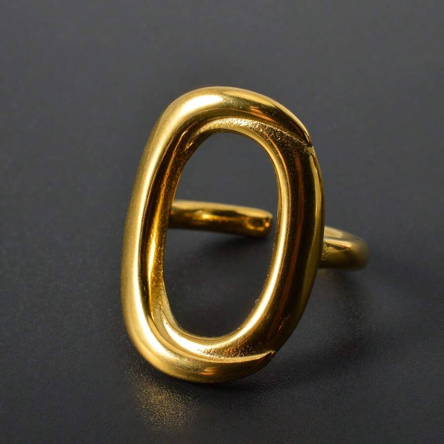 1 Cặp nhẫn quấn rắn mạ vàng 18K, Món quà trang sức đa năng hàng ngày dành cho phụ nữ - Vàng - Xem 1