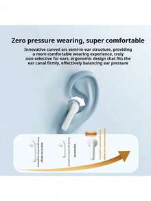 Lenovo TC3302 Black True Wireless Bluetooth Headset, Semi-In-Ear Comfortable, Bluetooth 5.3 Gaming, Sports, and Music Headphones, Compatible with Apple, Huawei, and Xiaomi Phones Chinese packaging - 深灰色 - 查看 7