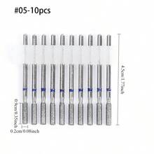 金刚石美甲钻头套装，适用于美甲钻、电动锉刀、专业硬质合金钻头套装，适用于亚克力凝胶美甲，家庭美甲沙龙适用