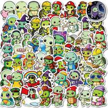 56 piezas Pegatinas lindas de tortuga - Pegatinas de decoración de dibujos animados para scrapbooking, botellas de agua, portátiles, equipaje - Resistente al agua, perfecto para recompensas, fiestas, regalos, pegatinas, pegatinas lindas, tortuga, pegatinas de extraterrestres, pegatinas, pegatinas de agua - Multicolor - Ver 12