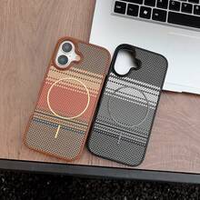 高级PU皮革碳纤维纹理手机壳，兼容 17 Pro Max、17 Pro、17 Air - 奢华商务级材质，支持无线充电，全包防震保护，也兼容三星Galaxy S25 Ultra、S24 Ultra、S23 Ultra。 - 橘色 - 查看 11