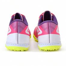 Men's Soccer Shoes For Artificial Grass, Reinforced Leather, Fully Stitched, Professional - Hot Pink - View 7