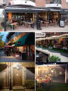 1pc Outdoor Solar Wall Light, 108 COB Chips, Motion Sensor, 3 Lighting Modes, 270° Adjustable Angle, 1200mAh Solar Charging + Remote Control, Bright Night Light With Projection Function, Remote Control Included, Suitable For Garden/Patio/Pathway/Villa, Holiday Decor Gift - Choose 1/2/4/6/8pcs - Black - View 9