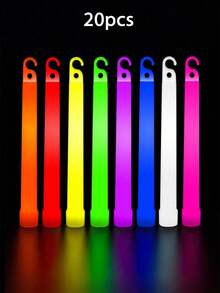 20 قطعة من عصي الإضاءة لحفلات الأعراس والمناسبات، مناسبة للمراهقين والبالغين - عصي إضاءة بحجم 4 بوصة، هدايا الحفلات، ديكورات الحفلات، تضيء لمدة 8-12 ساعة، ألوان نيون، ديكورات الحفلات، عصي إضاءة لحفلات الزفاف، ألوان أكثر إشراقًا، مثالية للحفلات والبارات والنوادي الليلية وغيرها