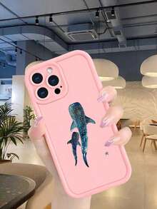 Whale Shark Cartoon Print Phone Case, Shockproof Protective Back Cover With Cute Ocean Animal Pattern, Suitable For Smartphones, Perfect For Teenagers, Students, Ocean Lovers,For IPhone 16Promax 16E 16 15 14 13 12 11 XSMAX X XS Plus Pro 13Mini 12Mini S25Ultra 25 24 23 22 Plus FEcaseSuitable For IPhone 17 AirSuitable For IPhone 17 Air - trắng - Xem 9