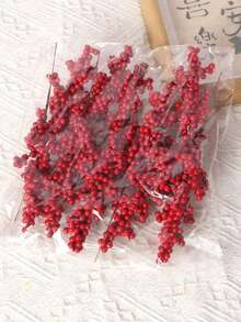 1/10 قطعة - أغصان الحصرم الاصطناعية الحمراء مع الزعرور، أغصان الحبات الحمراء الاصطناعية من الرغوة فاكهة الشتاء الاصطناعية ديكور عيد الميلاد DIY حرفي ديكور عيد الميلاد ديكور الزفاف ديكور عيد الميلاد باقة زهور الحرير، نبات باقة الزهور DIY إكليل ديكور حفلة عيد الميلاد ديكور المنزل - متعدد الألوان - مشاهدة 7
