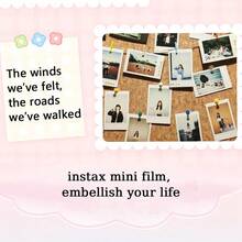 FujiFilm Mini Photo Paper (10 Sheets), Color-Bordered Instant Photo Paper, Compatible With Mini 7s/8/9/11/12/25/90/Wide, Foil Packaging, Vivid Colors, Stable Image Capacity (5-40℃) - White - View 3