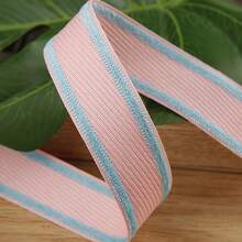 Contrast Color Grosgrain Ribbon, DIY Bow Hair Accessories, Clothing, Shoes, Flower, Hat, Gift Box Decoration, Double-Sided Striped Woven Tape - Multicolor - View 21