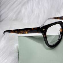 Unisex Oval Square Retro Acetate Eyeglass Frame BL7033 Size M/L - tartaruga - 查看 2