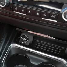 Plug For Car Cigarette Lighter, Aluminum Button Decorations Plug Cover, Car Interior Accessories Fit Most Automotive Vehicles Boats With Standard 12 Volt Power Source (Red/Eject) - Đen/Đẩy ra - Xem 3
