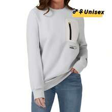 Puma Unisex Fleece Sweatshirt, Comfortable Casual Crew Neck Long Sleeve Pullover, 534404-09 - Sky Blue - View 1