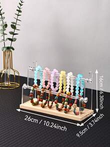 Support d'affichage de bracelet en acrylique, convient pour l'affichage de bracelets à perles, bracelets joncs, bijoux et accessoires - Multicolore - Voir 10