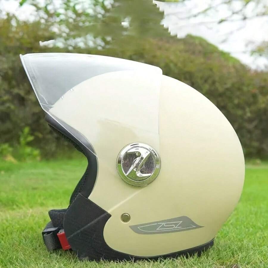 1 Pc Motorcycle Helmet Open Face Motorcycle Helmet Four Seasons For Men And Woman Helmet Motorcycle Half Face Christmas Gift, Birthday Gift