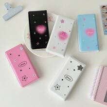 Álbum de fotos con marco de 4 fotos de tema estrella colorido original, mini álbum de tarjetas de 4 páginas hecho por estudiantes para almacenar tarjetas fotográficas de ídolos - Multicolor - Ver 10