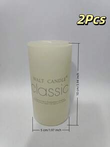 1/2/12 قطعة شمعة أسطوانية كبيرة بطراز أوروبي بسيط، بدون رائحة، لا تصدر دخان ولا تهيج، مناسبة لإضاءة الطوارئ المنزلية، مناسبة لمناسبات الكنيسة والصلاة والاعتراف، للاستخدام المنزلي اليومي، حاملات الشموع، الشموع المعطرة وحاملاتها، كتل الزينة، شموع خاصة، شموع زخرفية، هدايا للنساء