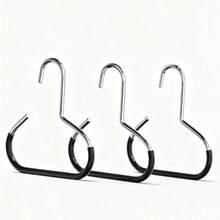 10Pcs 5 Layer Multifunctional Portable Storage Travel Hangers , Anti Slip, Multi Layer Clothing Store Wardrobe Clothes Hanger, Shoes Jeans Boots Skirt, Pants Hangers Organizer Space Saving, Suitable Dormitory,  Room, Home, Bedroom Use, School Supplies - 白色 - 查看 15