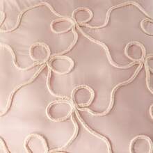 2件套和3件套被套，波西米亚蝴蝶结被套，白色簇绒Coquette床品套装，带拉链，柔软透气四季通用被套，适合女性和女孩，多种尺寸可选（不含被芯） - 粉色 - 查看 6