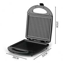 MAQUINA MULTIFUNCIONAL PARA SANDWICHES Y GOFRES, APARATO TODO EN UNO, 1400W , FACIL DE LIMPIEZA, ANTIADHERENTE, INDICADOR DE LISTO PARA COMER - Tipo de Enchufe A USA (110-127V) - Ver 7