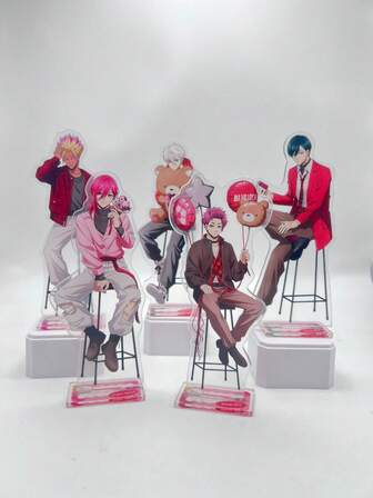 Blue Lock 情人节限定版亚克力立牌套装 | 伊佐木、蜂鸟、千切桌面摆件官方周边