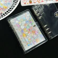 1pc A6 Transparent Hand Book, Transparent Single Button Soft Leather Loose Leaf FEINIBOOK, Transparent Sticker Book, Sticker Book, Diy Hand Book, Feinibook Large Capacity Sticker Storage Book, Pp Material Transparent Inner Page Replacement Core, Kpop Photo Card Storage, Suitable For Kpop Photo Albums, Scrapbooks, Hand Book Materials, Sticker Collection, Nail Art Accessories, Change Ticket Receipts Storage, Student Return Supplies, Office Supplies, Etc - Clear - View 4