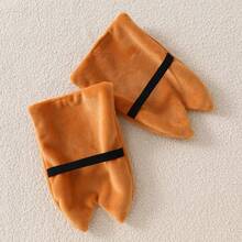 Disfraz de animal para bebé pequeño, mono de nieve con capucha y cremallera de manga larga de vaca de las Tierras Altas de peluche - Caqui - Ver 7