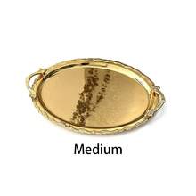 带把手的奢华金色椭圆形托盘，派对装饰及盛菜盘，聚会祈福仪式餐具，化妆品及珠宝收纳托盘（3种尺寸可选） - 彩色 - 查看 12