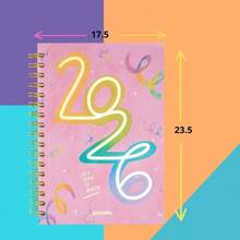 Agenda Guayaba 2026 Con Stickers Y Herramientas Rosa+ 2 Libretas - Spark Rosa + 2 Libretas - Ver 7