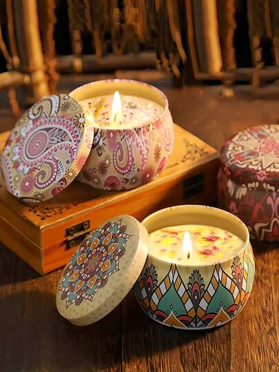 1 pieza/2 piezas/4 piezas - Velas perfumadas, velas perfumadas en botella de colores, velas en tarro, soportes para velas de cera de soja hechas en casa, ideales para decoración del hogar, bodas, decoraciones navideñas y arreglos festivos; excelentes regalos para amigos y familiares; soportes de velas de lata adecuados para cumpleaños, Día de San Valentín o Día de la Madre; juegos de regalo perfumados; recuerdos de graduación, etc.