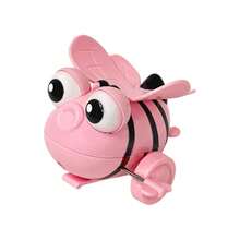 1个黄色/粉色卡通迷你发条蜜蜂玩具，360度翻转旋转跳跃，趣味减压发条玩具，上发条动物派对礼物，适合14岁以上青少年和成人派对、嘉年华奖品、圣诞节礼物 - 彩色 - 查看 9