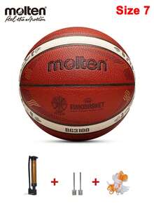 1 quả bóng rổ chuyên nghiệp Molten size7 kèm bộ bơm, chất liệu da PU đàn hồi cao, chống trượt, chống mài mòn, dùng cho nam nữ, thanh thiếu niên, thể thao trong nhà/ngoài trời, luyện tập, thi đấu, trò chơi ở trường và trò chơi bãi biển, quà tặng hoàn hảo cho sinh nhật, trở lại trường và Giáng sinh - Nhiều màu - Xem 8