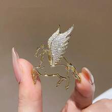 1pc Fashionable Zinc Alloy Brooch, New High-End Lapel Pin Suit Decoration, Zodiac Gift Suitable For Women's Daily Wear - Multicolor - View 1
