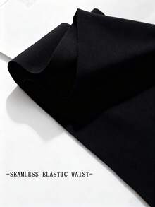 3PCS Women's Solid Panties Seamless Underwear Panties Solid Briefs Mid Rise Sexy V-Cut Waist Comfort Breathable Women's Lingerie Ice Silk Thongs Intimate, Black - Black - View 7