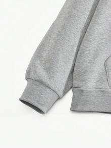 2pcs/Set Men Casual Drawstring Hoodie And Sweatpants, Men's Sportswear Set, Men's Zip-Up Hoodie And Sweatpants Set, Unisex Loose Fit Streetwear Hoodie Set, Suitable For Autumn/Winter - Màu Xám nhạt - Xem 7