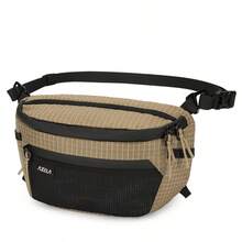 1pc Fashionable Minimalist Patchwork Men's Sling Bag, High-Quality Nylon Material, Large Capacity For Daily Essentials, Unisex Chest Bag For Commuting And Shopping, Comfortable Adjustable Strap Can Be Worn On Shoulder Or Attached To Backpack To Increase Storage Space, Multifunctional And Practical Men's Waist Bag. - Multicolor - View 10