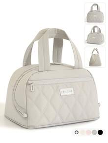 1pc Insulated Lunch Bag, Slanted Design, Minimalist Style, Suitable For Students And Office Workers; Cute Large Capacity, Suitable For Picnics; Large Capacity Reusable Lunch Tote Bag, Waterproof Portable Design - Multicolor - View 14