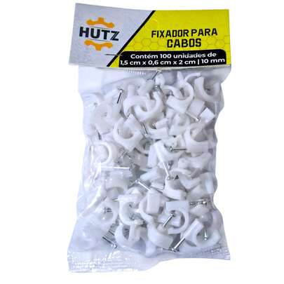 Fixador De Cabos 8/9/10mm Miguelão Fixa Fio c/100 Unidades