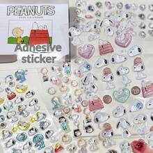 1张卡通3D立体贴纸，水晶浮雕贴纸，DIY趣味装饰贴纸，适用于平板电脑、手机，泡泡贴纸，新年、情人节、复活节礼物