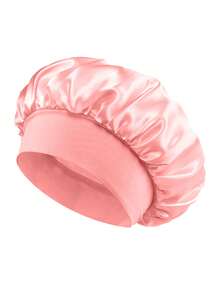 Satin-Lined Sleep Cap, Mulberry Silk Sleep Cap, Luxurious Satin Silk Sleep Cap - Adjustable Drawstring, Comfortable Fit, Satin-Lined Hair Protection, Suitable For Natural Curly Hair, Applicable For Makeup, Cooking, Sleeping, Salon Towels, Hotel Spa, Home Goods, Towels, Skincare - Multicolor - View 36