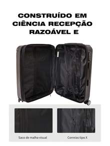 Mala De Bordo +frasqueira  kit  8kg 9kg 10 kg Viagem jia   Rodinhas 360°modelos + 2023 NOVOS Modelos e Cores  Rosa ouro  rodinha duplo - Azul - Visão 3