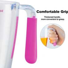 3pcs Measuring Cup Set - Transparent Plastic Liquid Measuring Cups With Ounce And Milliliter Markings, Essential Kitchen Cooking & Baking Tool - Transparent and Colorless - View 4