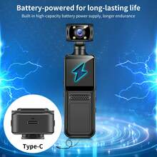 180° Camera, 4K Single Lens, 1.3-Inch HD IPS Display, Wireless Smartphone Connectivity, LED Fill Light, Full-Color Night Vision, Dual-Use Day/Night Operation-Ideal For Motorcycles, Winter Sports, Vlogging, Adventure Gear, Stylish Capture, Ruggedly Durable Design. - màu đen - Xem 8