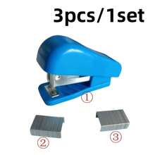 3pcs Set-Stapler Kit Cute Stapler Mini Stapler Student Stationery Set Stapler,Back To School Season, Gifts, Birthday Gifts, Gifts For Teachers, Friends, And Classmates - Random Color - View 2