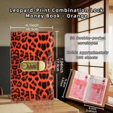 A Leather Money-Saving Notebook With Leopard Print Pattern, Equipped With A Password Lock, Large Capacity, A6-Sized Wallet, Budget Binding Clips With Password Locks, Envelopes And Expense Budget Forms, Cash Organizing Boxes, Budget Savings Money Clips With Cash Envelopes For A6 Size. - Multicolor - View 17