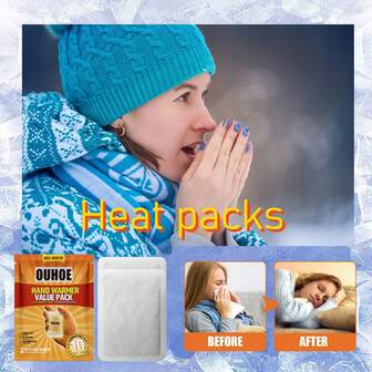 10片/2片装一次性暖手宝，一次性加热保暖垫，便携式冬季保暖用品，冬季必备，送给女朋友/男朋友的绝佳礼物