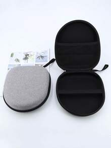 1pc Portable Shockproof Compression Bluetooth Headphone Carrying Case