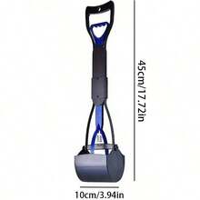 60cm/45cm/28cm Long Handle Dog Poop Scooper - Easy To Clean Foldable Design, Durable & Portable, Suitable For Indoor/Outdoor Pet Waste Cleanup, Cat & Dog Litter Scoop, Essential Tool For Pet Owners, Great Gift For Pet Lovers