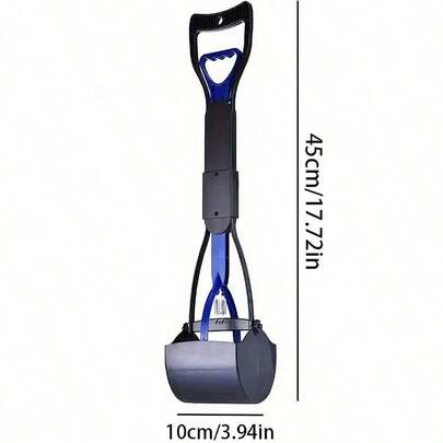 60厘米/45厘米/28厘米长柄狗粪铲 - 易于清洁的可折叠设计，经久耐用且便于携带，适用于室内/室外宠物粪便清理，猫狗砂盆铲，宠物主人必备工具，送给宠物爱好者的绝佳礼物